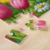 Mooie 3 Ezel In Bloemen Legpuzzel (Zijkant)