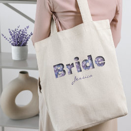 Mooie 3D-bloeiende blauwe hortensia's bruid Tote Bag