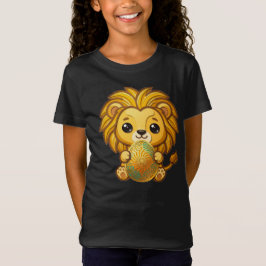 Mooie 3D paper gesneden Leeuw met Sierlijke Mandal T-shirt