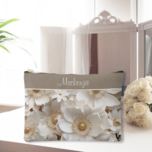 Mooie 3D witte Gardenia bruiloft Etui