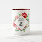 Mooie 40e bruiloft jubileum Rube rode rozen Mok (Midden)