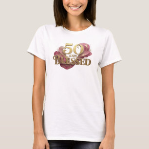 Mooie 50 EN GESEGEND stijlverklaring T-shirt