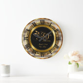 Mooie 50e gouden verjaardag grote klok (Huis)