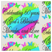 MOOIE 60E VERJAARDAG GOD LIEFDEVOLLE STOF (Close Up)