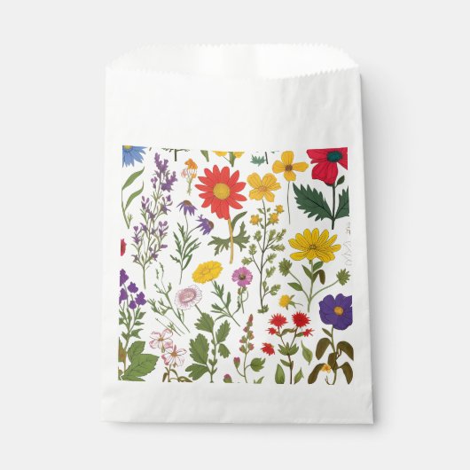 Mooie 60's Retro Wildflower, Bedankzakje (Voorkant)