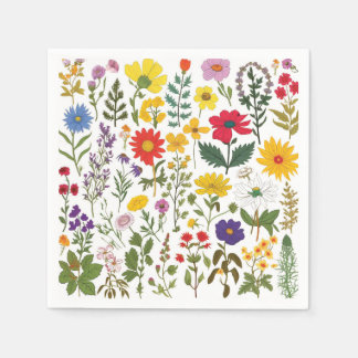 Mooie 60's Retro Wildflower, Servet