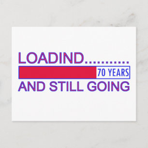 Mooie 70 jaar oude Verjaardag Design Briefkaart