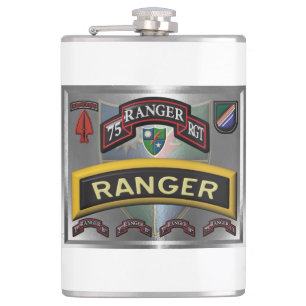 Mooie 75e Ranger Regiment-ontwerp Heupfles