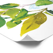 Mooie 80ste verjaardag POSTER sjabloon (Hoek)