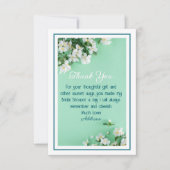 Mooie aangepaste bruidsbruiloft bedankkaart (Voorkant)