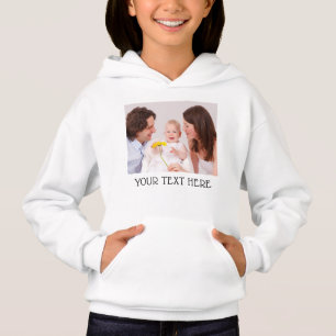 Mooie aangepaste foto en naam tekst witte kids