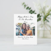 Mooie aangepaste foto Moederdag Kaart (Staand voorkant)