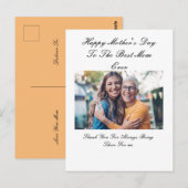 Mooie aangepaste foto Moederdag Kaart (Voorkant / Achterkant)