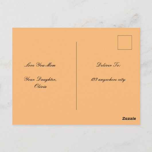 Mooie aangepaste foto Moederdag Kaart (Achterkant)