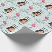 Mooie aangepaste fototekst Zeemeermin onder het Ze Cadeaupapier (Hoek)