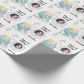 Mooie aangepaste fototekst Zeemeermin onder het Ze Cadeaupapier (Hoek)