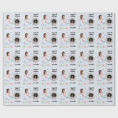 Mooie aangepaste fototekst Zeemeermin onder het Ze Cadeaupapier (Vlak)