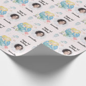 Mooie aangepaste fototekst Zeemeermin onder het Ze Cadeaupapier (Hoek)