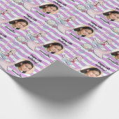 Mooie aangepaste fototekst Zeemeermin onder het Ze Cadeaupapier (Hoek)