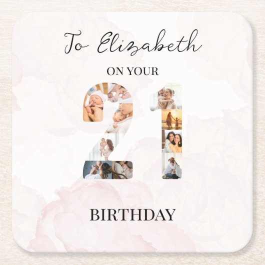 Mooie aangepaste gezelfamiliefoto kartonnen onderzetters (Voorkant)