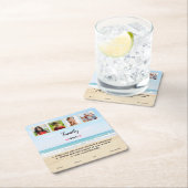 Mooie aangepaste gezinsfoto kartonnen onderzetters (Insitu)