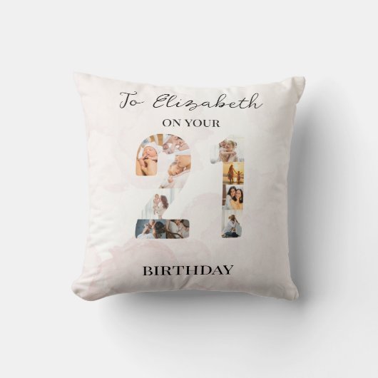 Mooie aangepaste gezinsfoto kussen (Voorkant)