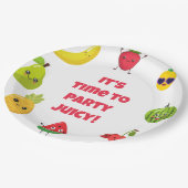 Mooie Aangepaste Grappige Fruit Kinder Verjaardags Papieren Bordje (Gekanteld)