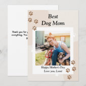 Mooie aangepaste kaart voor de beste hond moeder (Voorkant / Achterkant)