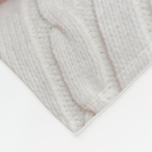 Mooie, aangepaste kerstfoto Red Green Fleece Deken (Hoek)