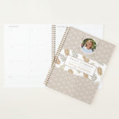 Mooie aangepaste kindernaam en foto Abstracte patr Planner (Display)
