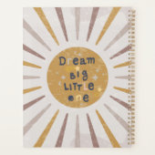 Mooie aangepaste kindernaam en foto citaat planner (Achterkant)