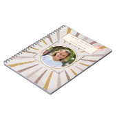 Mooie Aangepaste Kindernaam & Foto Citaat  Notitieboek (Linkerzijde)