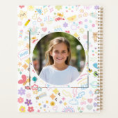 Mooie Aangepaste Kindernaam & Foto Kleurrijke Rege Planner (Achterkant)