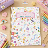 Mooie Aangepaste Kindernaam & Foto Kleurrijke Rege Planner