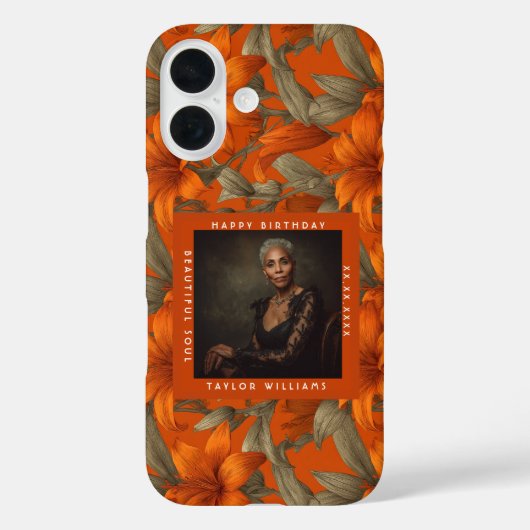 Mooie aangepaste lelies bloem verjaardagsfeestje Case-Mate iPhone case (Achterkant)