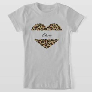 Mooie aangepaste luipaard print tshirt