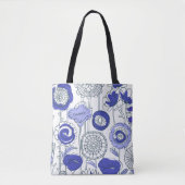 Mooie Aangepaste Naam Abstracte Bloemrijke Artisti Tote Bag (Voorkant)