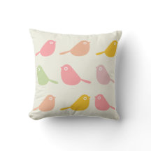 Mooie Aangepaste Naam Kleine Vogels Pastelkleuren