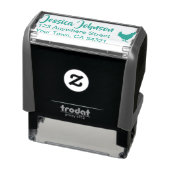 Mooie Aangepaste Naam Retouradres Kip Zelfinktende Stempel (Product)