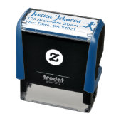 Mooie Aangepaste Naam Retouradres Loper Zelfinktende Stempel (Product)