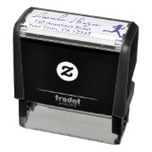 Mooie Aangepaste Naam Retouradres Loper Zelfinktende Stempel (Product)