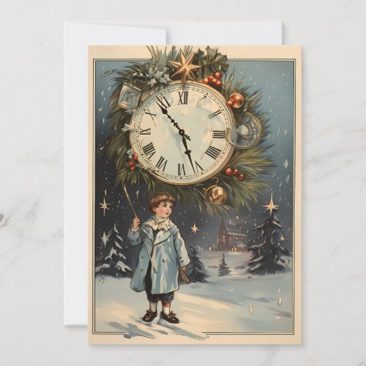 Mooie  aangepaste nieuwe jaren feestdagenkaart (Voorkant)