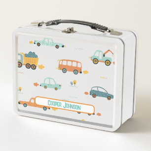 Mooie aangepaste pastelblauwe en oranje automobiel