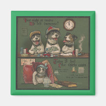 Mooie aangepaste pictorial mediterende magneten.