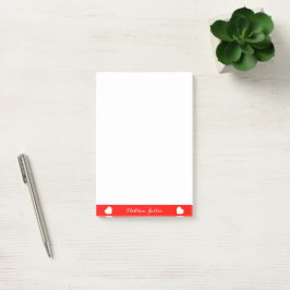 Mooie aangepaste tekst Post-it Notes 4 x 6 inch