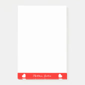 Mooie aangepaste tekst Post-it Notes 4 x 6 inch (Voorkant)