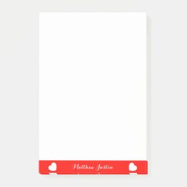 Mooie aangepaste tekst Post-it Notes 4 x 6 inch