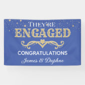 Mooie Aangepaste verlovingsbanner Spandoek (Horizontaal)