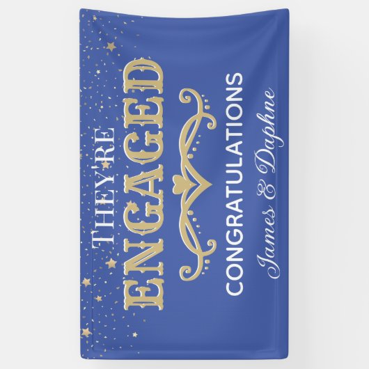 Mooie Aangepaste verlovingsbanner Spandoek (Verticaal)