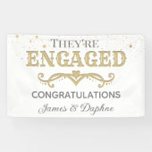 Mooie Aangepaste verlovingsbanner Spandoek (Horizontaal)